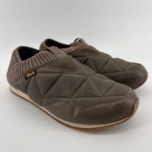 Teva Ember Moc Camp Slippers Men's 9 Chocolate Chip Brown Sleeping Bag Shoes